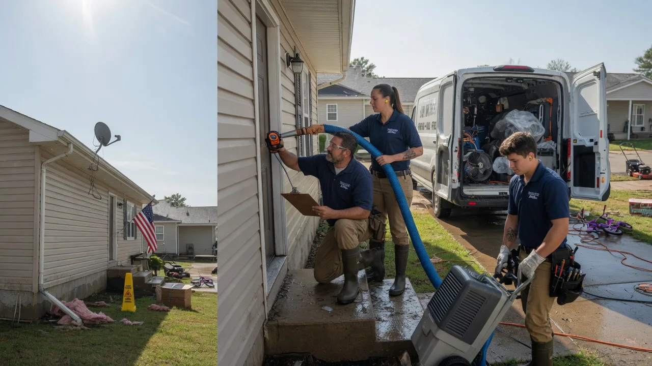 Ceiling Water Damage Restoration in Greenfield, MO near me